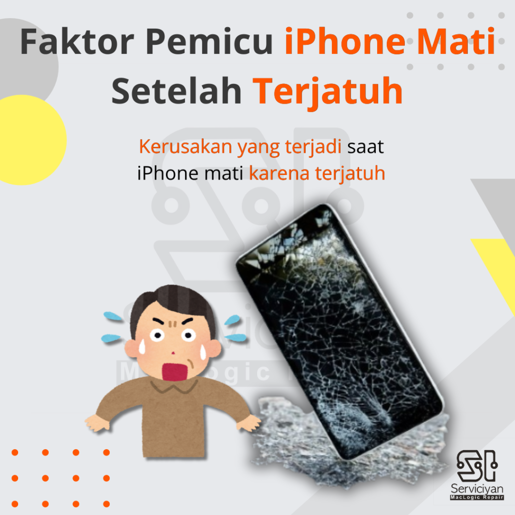 Faktor Pemicu iPhone Mati Setelah Terjatuh