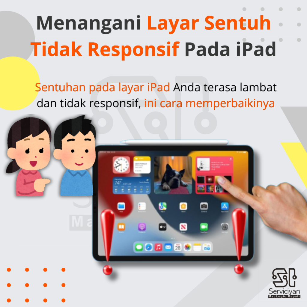 Menangani Layar Sentuh Tidak Responsif Pada iPad