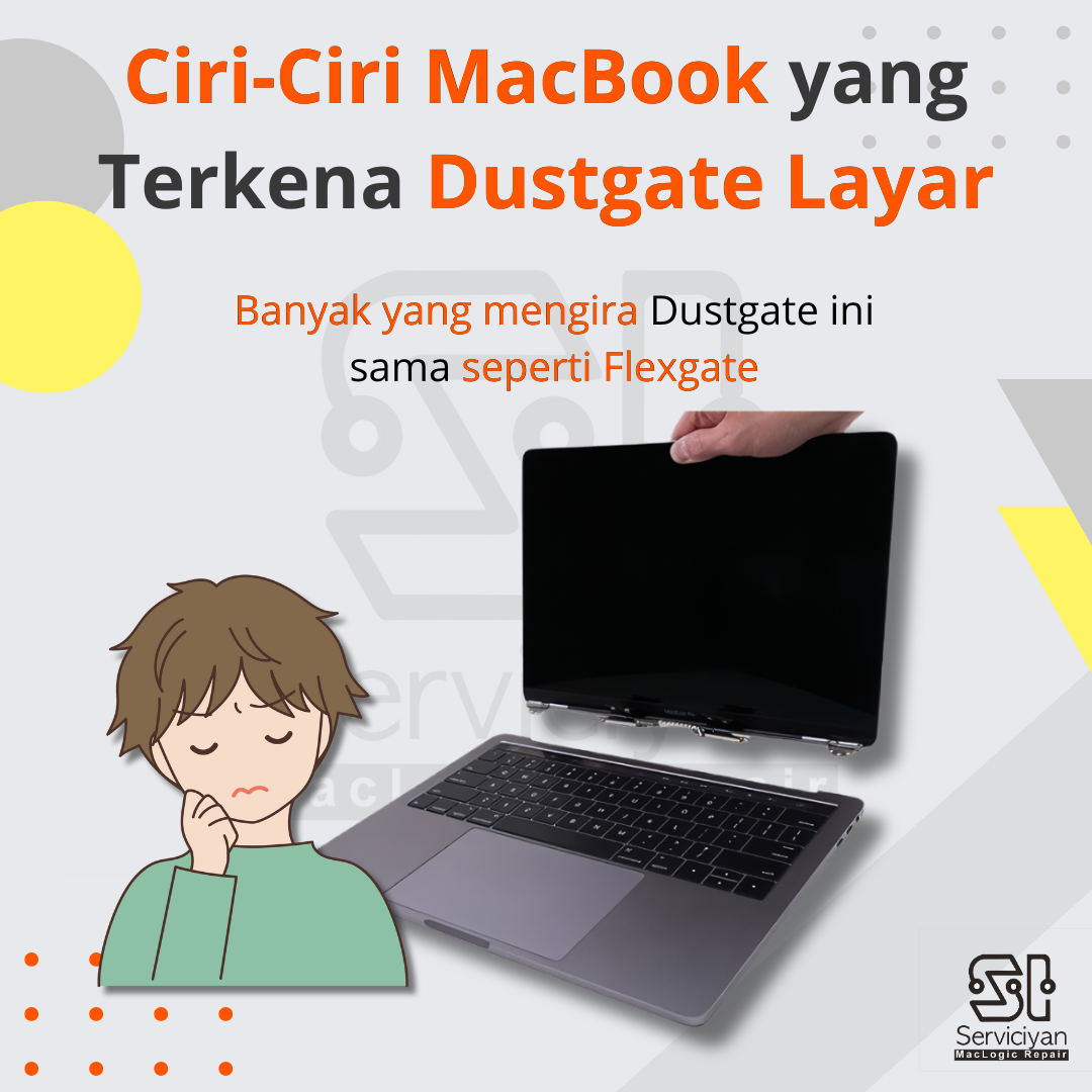 Ciri-Ciri MacBook yang Terkena Dustgate Layar